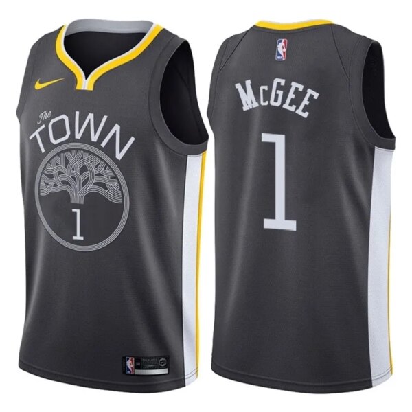 Golden State Black Hot Pressed Jersey - Image 4