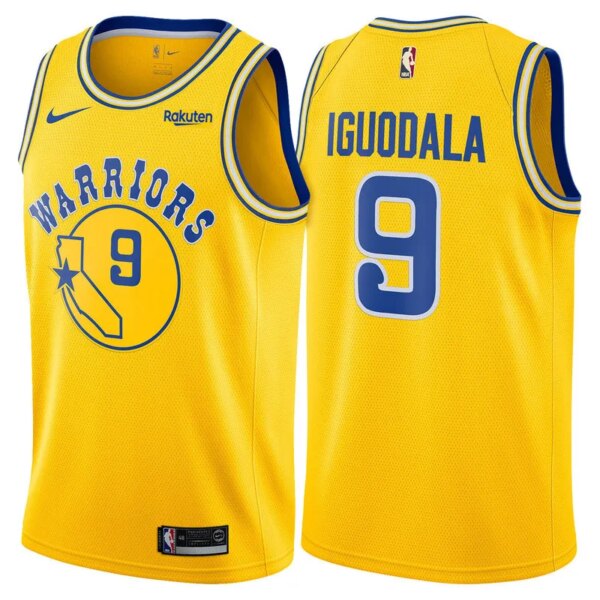 Golden State Retro Yellow  Hot Pressed Jersey - Image 2