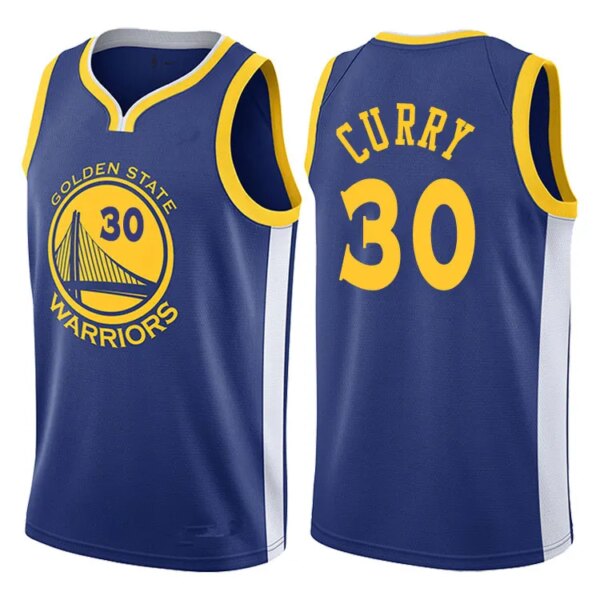 Golden State Blue Hot Pressed Jersey