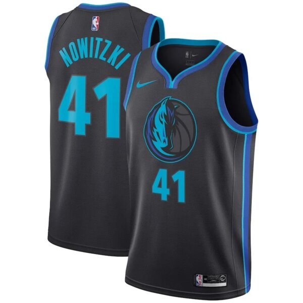 Dallas Mavericks Black Hot Pressed Jersey - Image 2