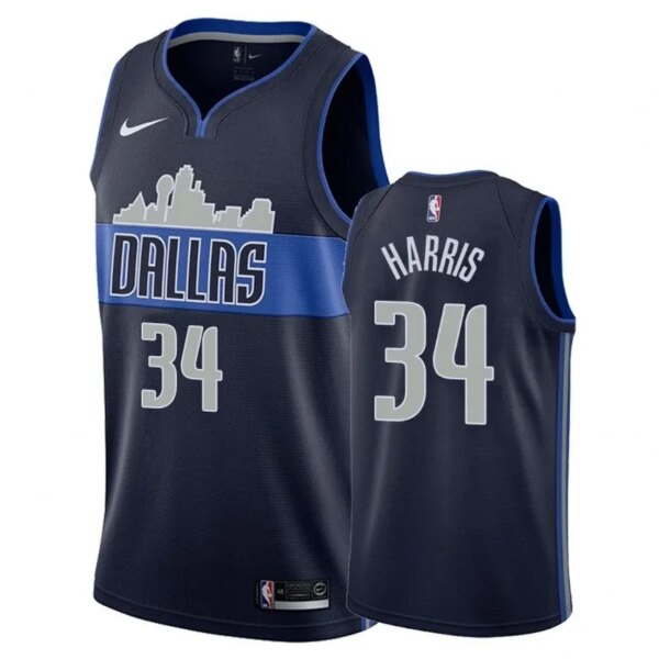 Dallas Mavericks Dark Blue Hot Pressed Jersey - Image 2