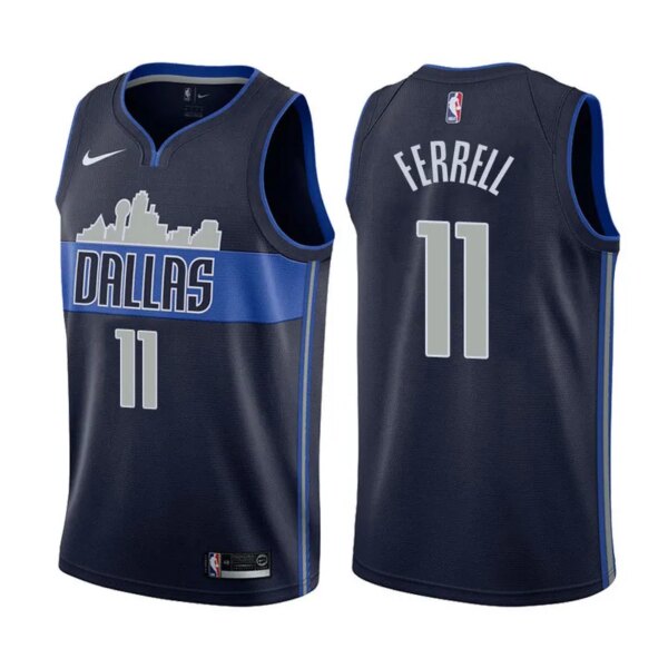 Dallas Mavericks Dark Blue Hot Pressed Jersey - Image 3