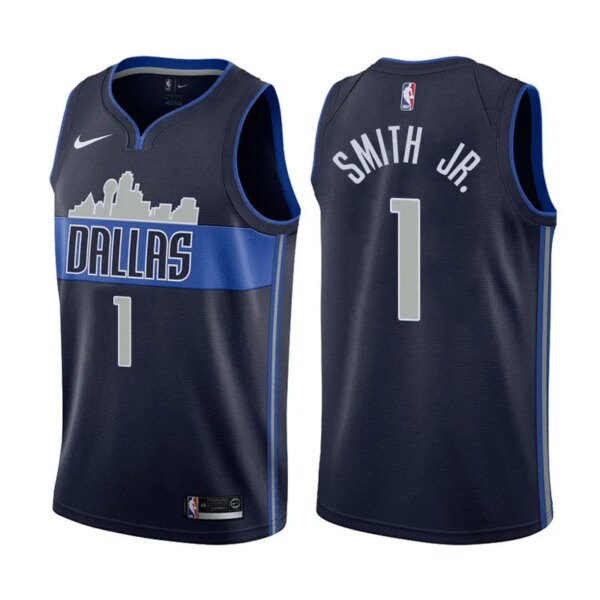 Dallas Mavericks Dark Blue Hot Pressed Jersey - Image 8