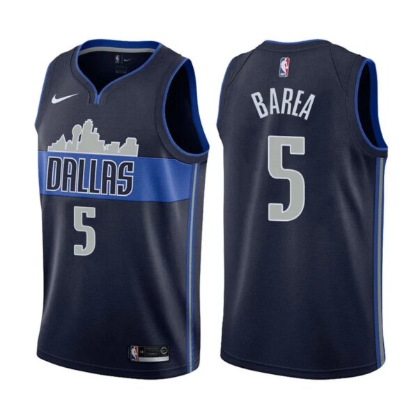Dallas Mavericks Dark Blue Hot Pressed Jersey - Image 12