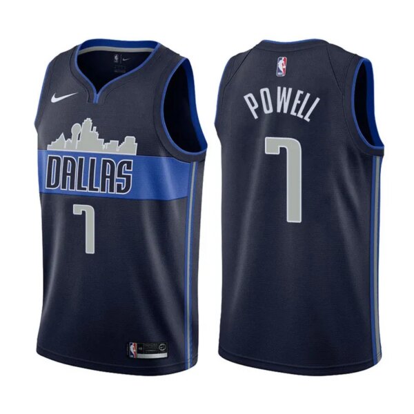 Dallas Mavericks Dark Blue Hot Pressed Jersey - Image 14