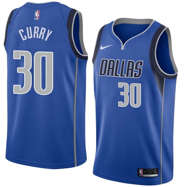 Dallas Mavericks Blue Hot Pressed Jersey - Image 6