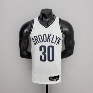 75th Anniversary Curry #30 Nets White NBA Jersey