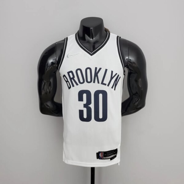 75th Anniversary Curry #30 Nets White NBA Jersey