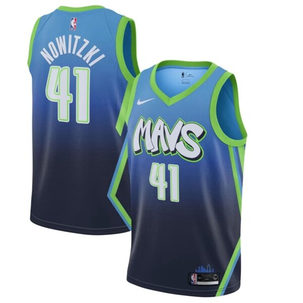 Dallas Mavericks Gradient Blue  Jersey - Image 14