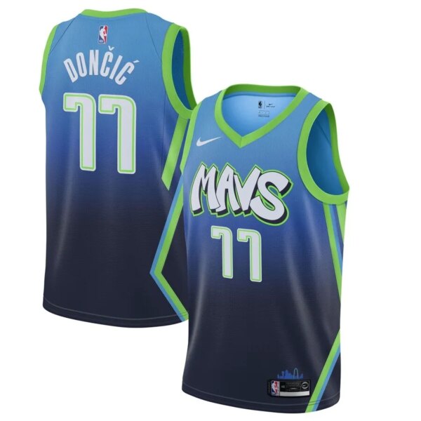 Dallas Mavericks Gradient Blue  Jersey - Image 15