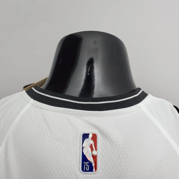 75th Anniversary Curry #30 Nets White NBA Jersey - Image 4