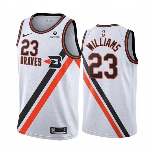 L.A. Clippers  Retro White Jersey - Image 10
