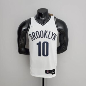 75th Anniversary Simmons #10 Nets White NBA Jersey