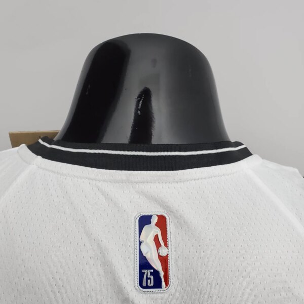 75th Anniversary Simmons #10 Nets White NBA Jersey - Image 4