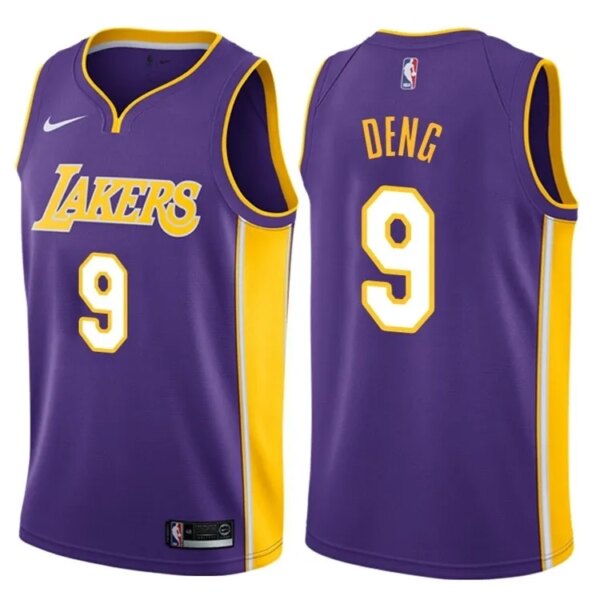 Lakers Violet V-Neck Hot Pressed Jersey - Image 5