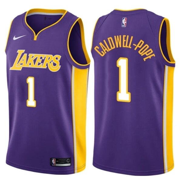 Lakers Violet V-Neck Hot Pressed Jersey - Image 6