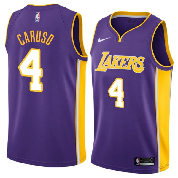 Lakers Violet V-Neck Hot Pressed Jersey - Image 8