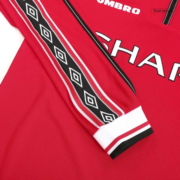 Manchester United Home Jersey Retro 1998/99 - Long Sleeve - Image 6