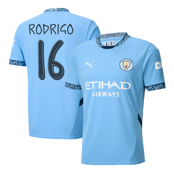 Manchester City RODRIGO #16 Home Jersey 2024/25 - UCL Edition