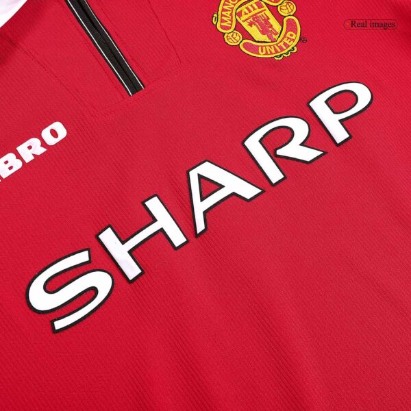 Manchester United Home Jersey Retro 1998/99 - Long Sleeve - Image 5