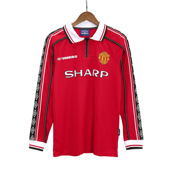 Manchester United Home Jersey Retro 1998/99 - Long Sleeve