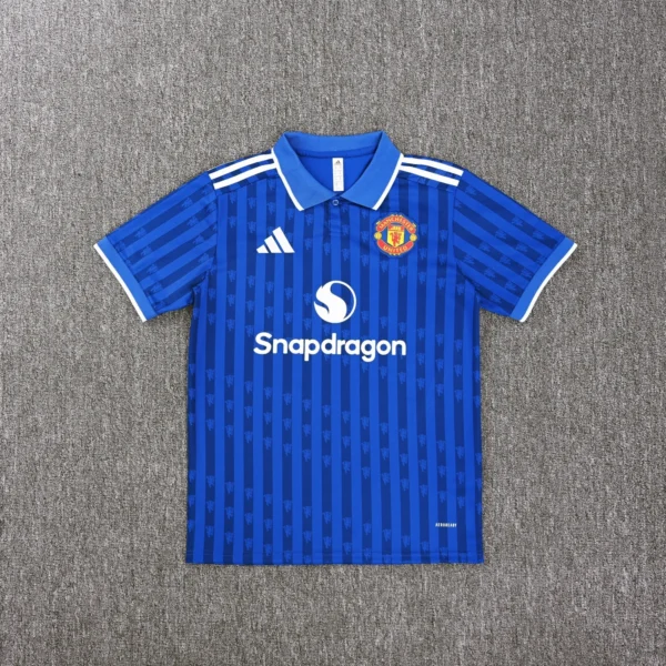 Manchester United Blue Polo Kit 25-26 - Image 4