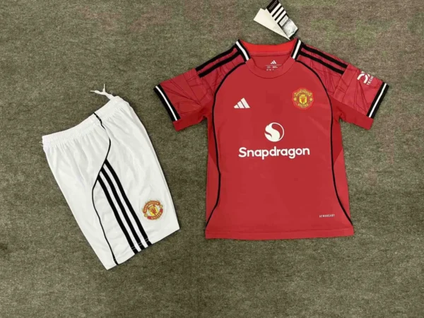 Manchester United Home Kids Kit 25-26