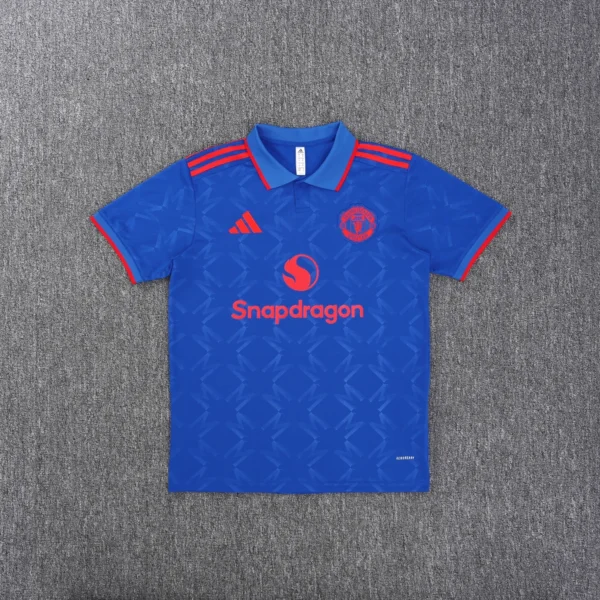 Manchester United Blue Polo Kit 25-26 - Image 4