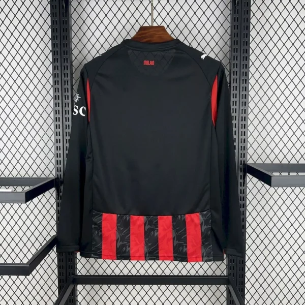 AC Milan Home Long Sleeve Fans Kit 25-26 - Image 2