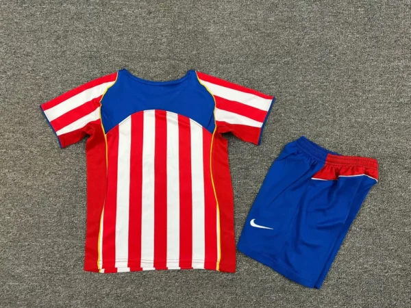 04-05 Atletico Madrid Home Kids Kit - Image 2