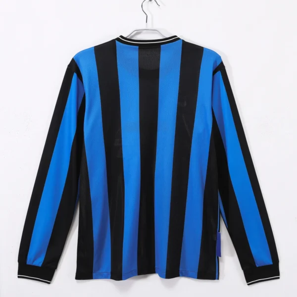 Inter Milan Home Kit Retro Long Sleeve 09-10 - Image 2