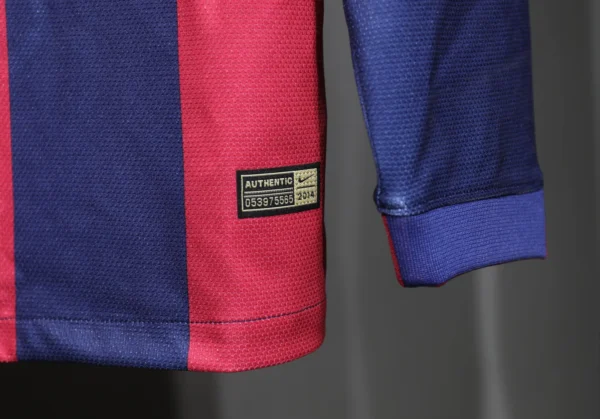 Barcelona Home Long Sleeve Kit Retro 14-15 - Image 3