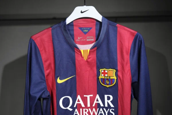 Barcelona Home Long Sleeve Kit Retro 14-15 - Image 2