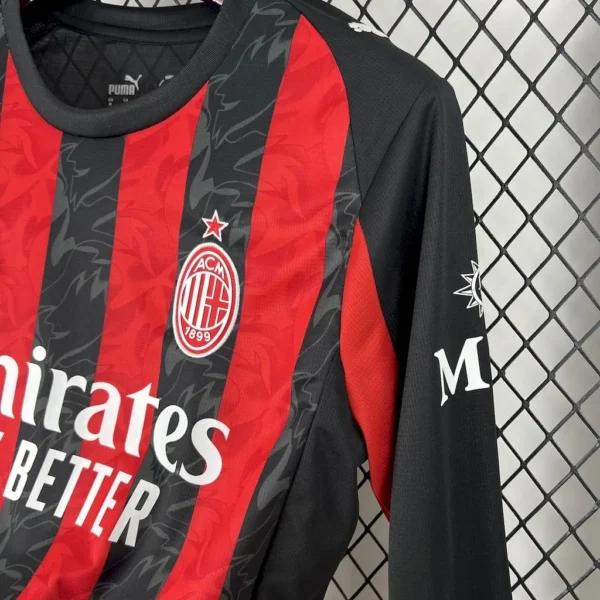 AC Milan Home Long Sleeve Fans Kit 25-26 - Image 3