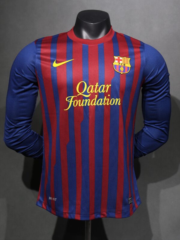 Barcelona Home Kit Long Sleeve Retro11-12