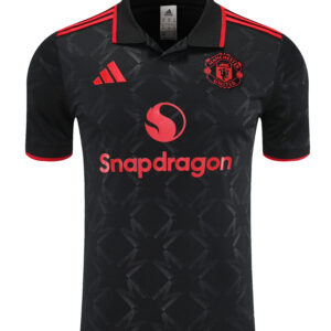 Manchester United Black Polo 25-26