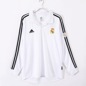 Real Madrid Home Kit Long Sleeve Retro 02-03