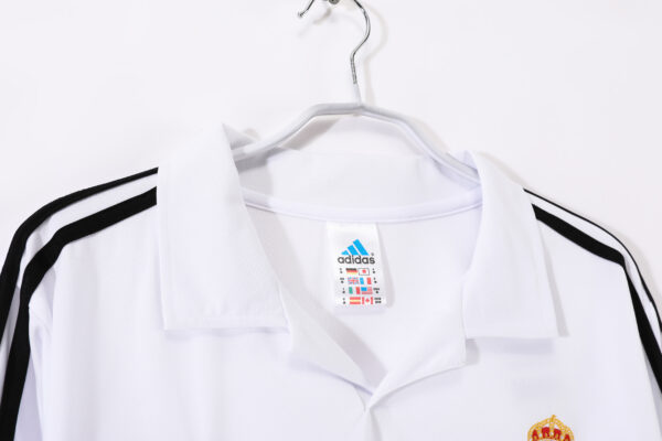 Real Madrid Home Kit Long Sleeve Retro 02-03 - Image 4