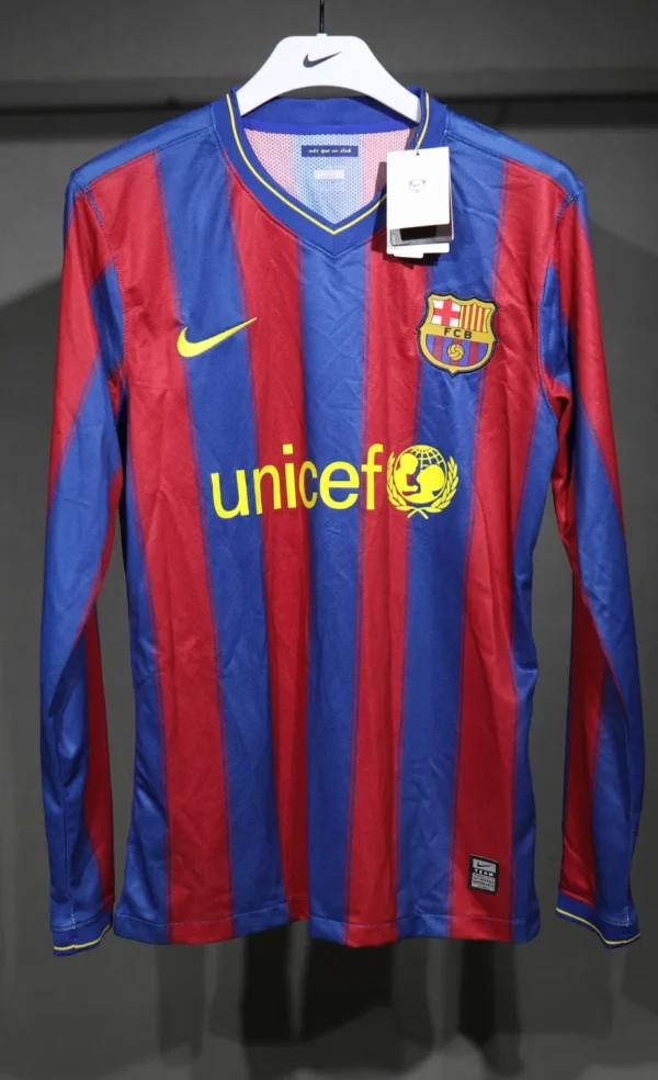 Barcelona Home Long Sleeve Kit Retro 09-10
