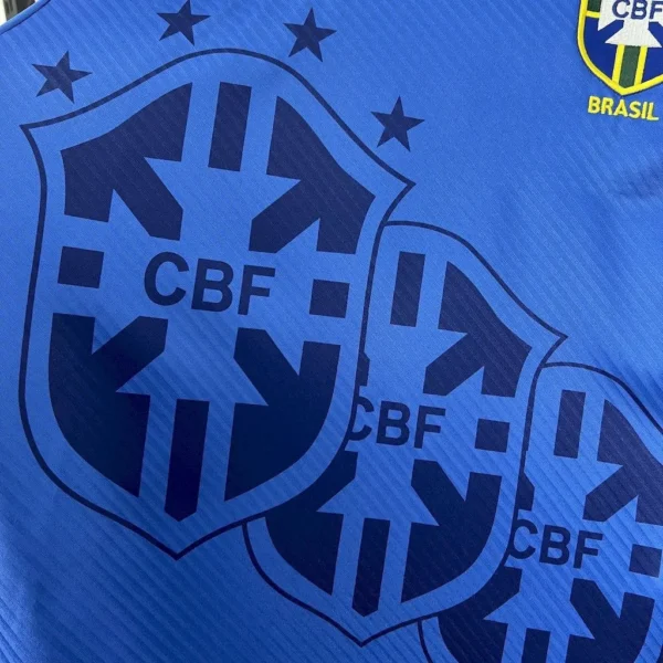 Brazil Away Blue Kit Retro 1994 - Image 4