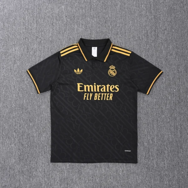 Real Madrid Black Polo Kit 25-26 - Image 4