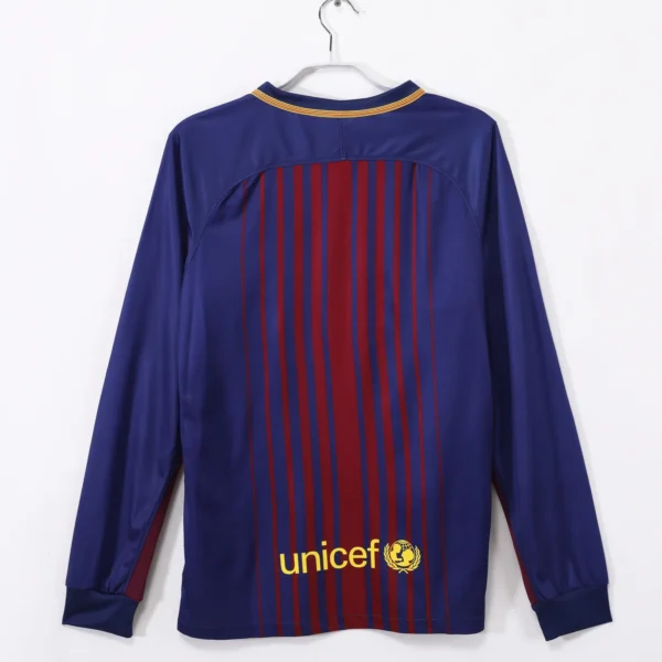 Barcelona Home Kit Retro Long Sleeve 17-18 - Image 2
