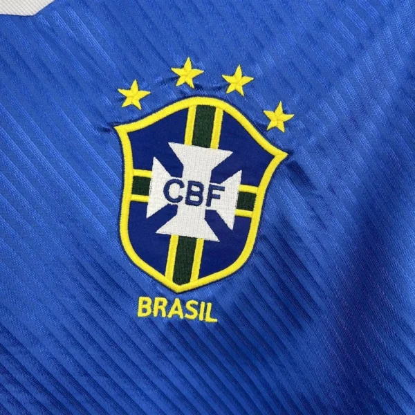 Brazil Away Blue Kit Retro 1994 - Image 3
