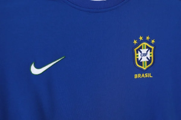 Brazil Away Long Sleeve Kit Retro 1998 - Image 4