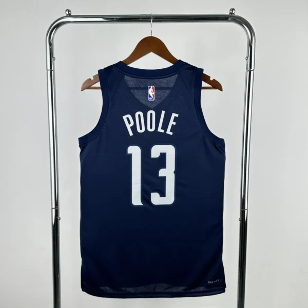 Poole#13 Washington Wizards 2025 NBA Blue Kit - Image 8