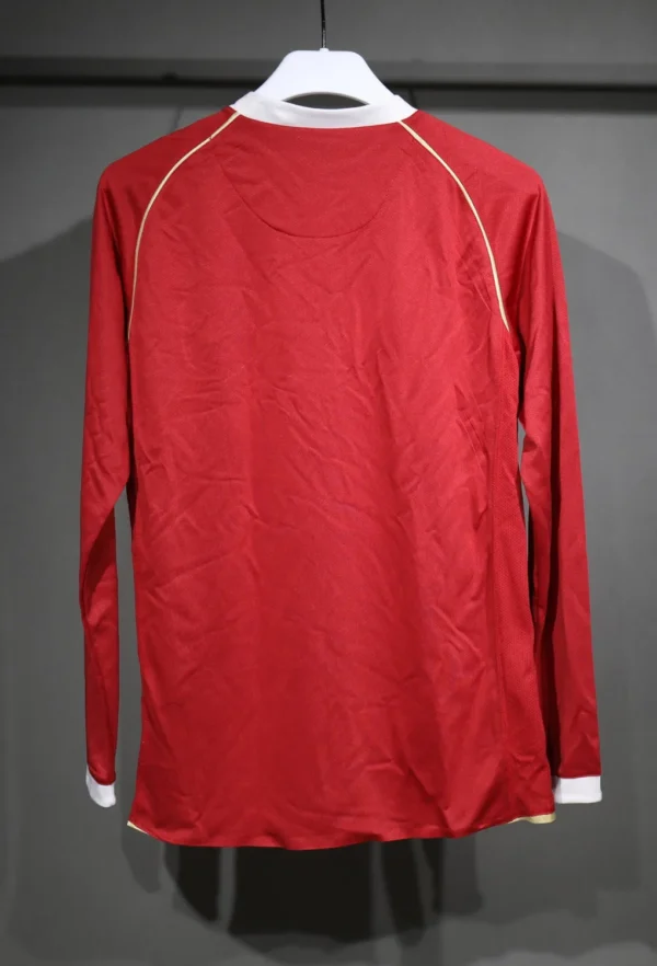 Manchester United Home Long Sleeve Kit Retro 08-09 - Image 7