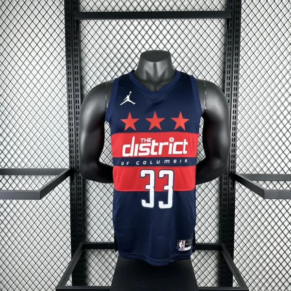 Kuzma#33 Washington Wizards 2025 NBA Blue Kit