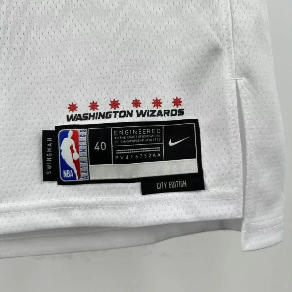 Poole#13 Washington Wizards 2025 NBA White Kit - Image 10