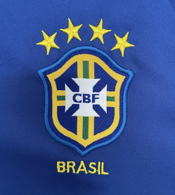 Brazil Away Long Sleeve Kit Retro 2002 - Image 2