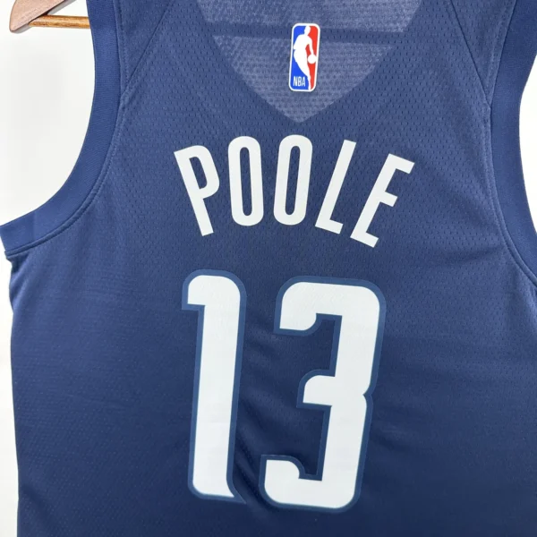 Poole#13 Washington Wizards 2025 NBA Blue Kit - Image 7